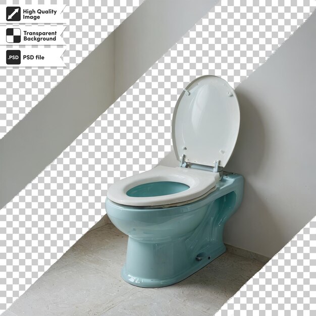 PSD psd toilet bowl on bathroom on transparent background with editable mask layer