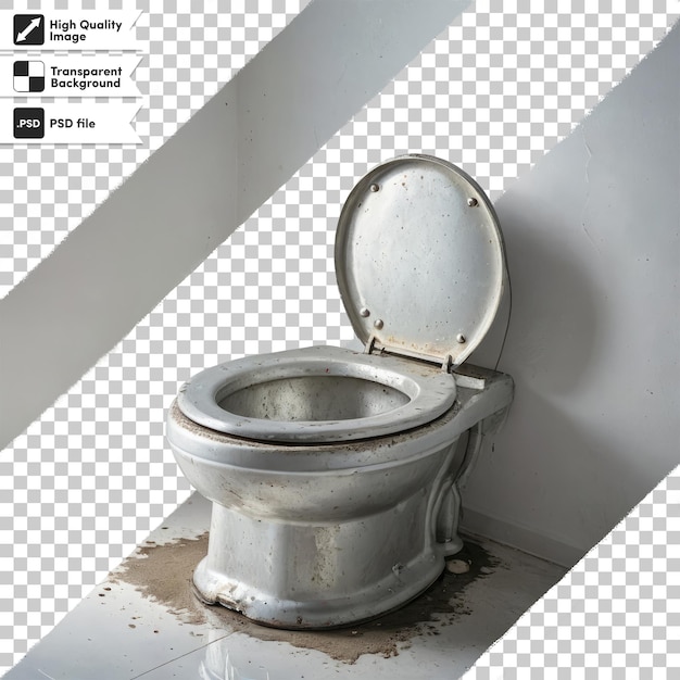 PSD psd toilet bowl on bathroom on transparent background with editable mask layer