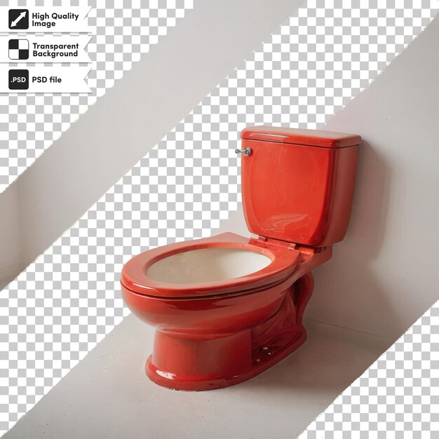 PSD psd toilet bowl on bathroom on transparent background with editable mask layer