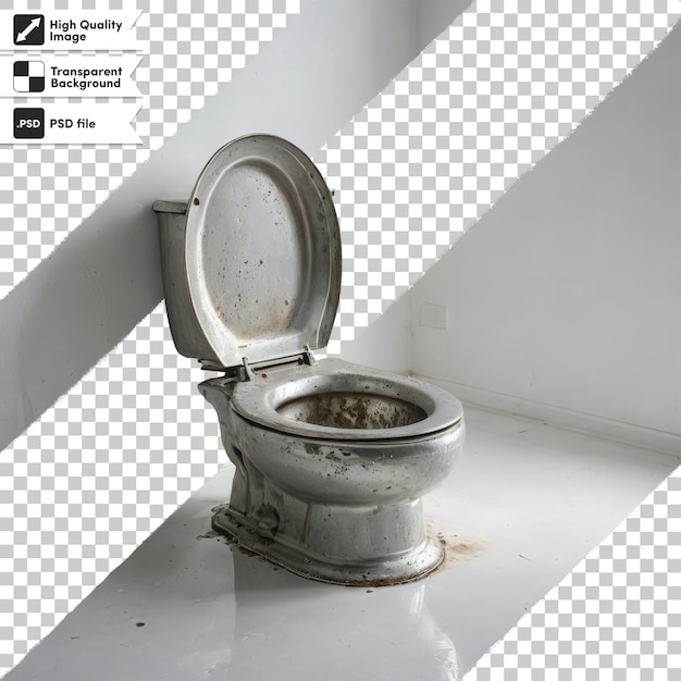 PSD psd toilet bowl on bathroom on transparent background with editable mask layer