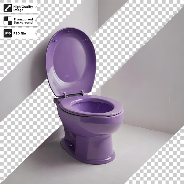 PSD psd-toiletbak op badkamer op doorzichtige achtergrond met bewerkbare maskerlaag