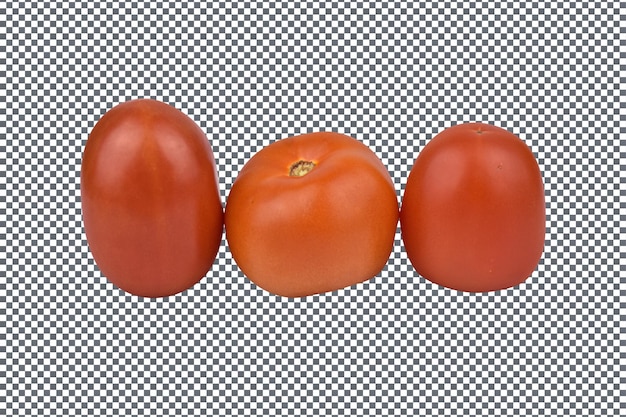 Psd tomatoes isolated on transparent background