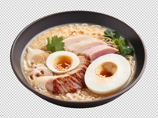 Psd tonkotsu ramen png su uno sfondo trasparente