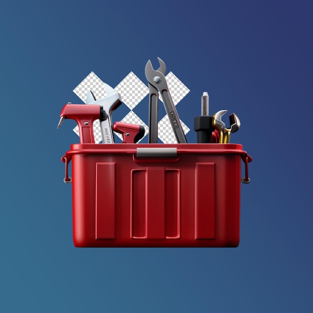 PSD psd a toolbox 3d render isolated