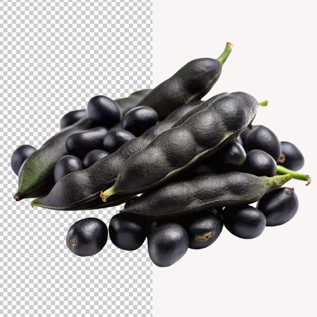 PSD psd of a toothsome black soybeans on transparent background