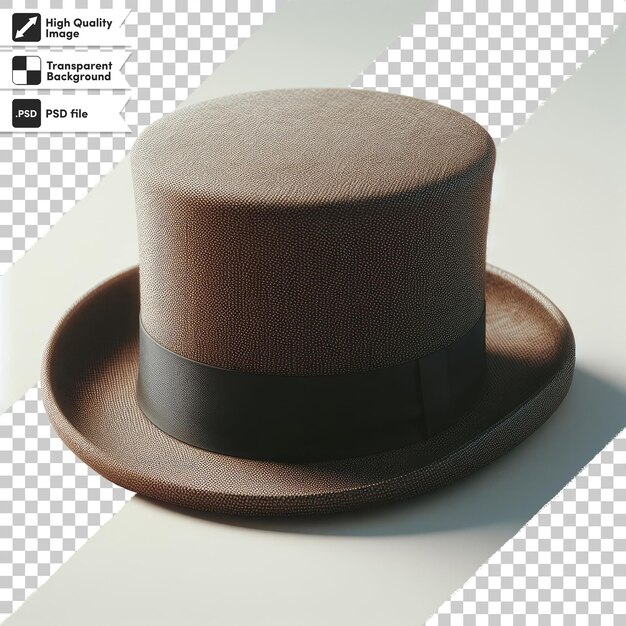 PSD psd top hat on transparent background with editable mask layer