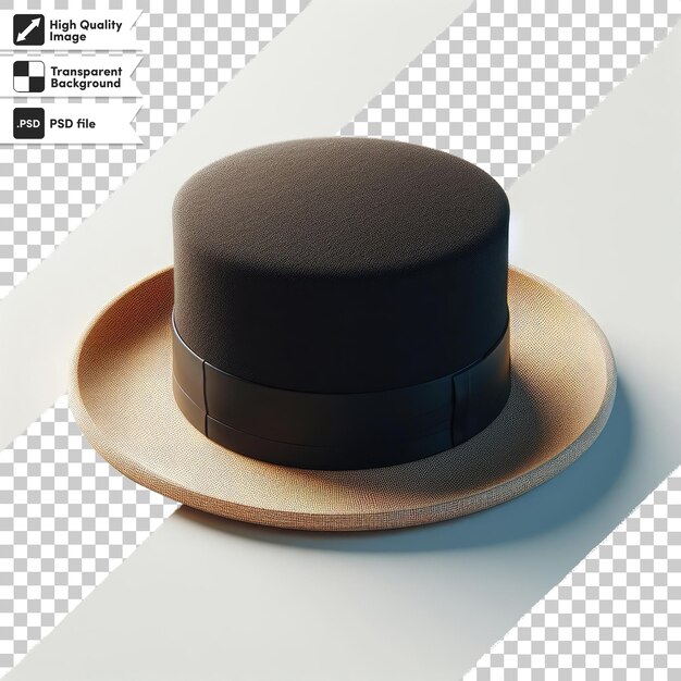 PSD psd top hat on transparent background with editable mask layer