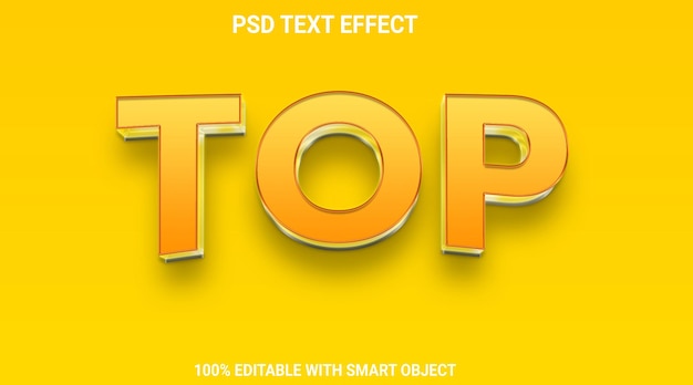 PSD-topteksteffect