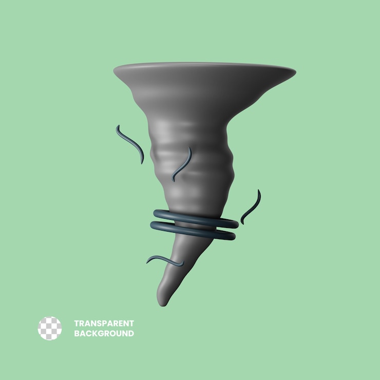 PSD иллюстрация иконки psd tornado 3d