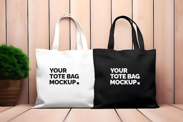 Psd tote bag eco bag mockup