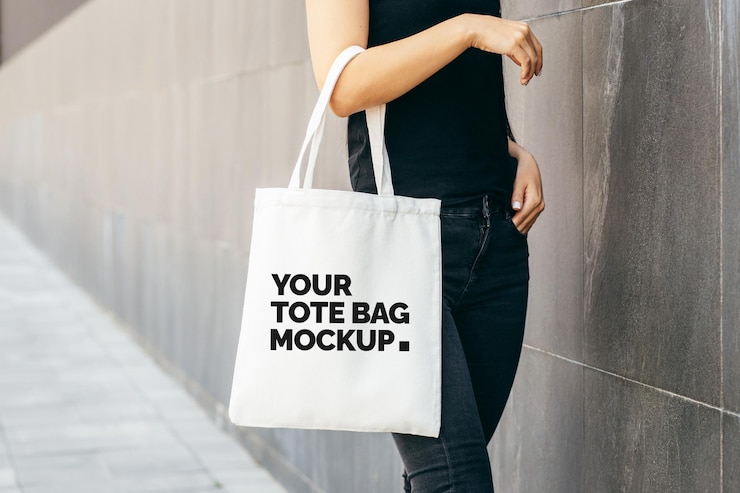 PSD psd tote bag eco bag mockup