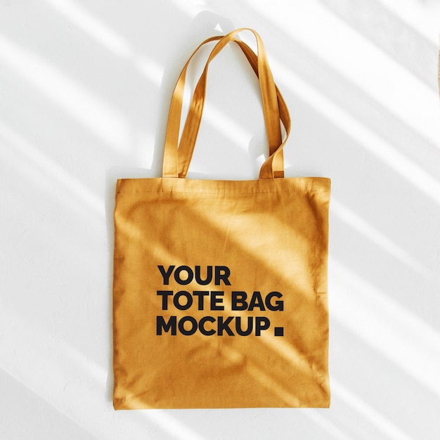 Psd tote bag mockup ontwerp