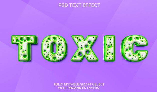 Psd toxic text effect