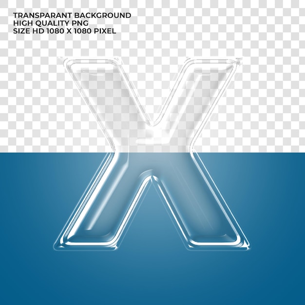 Psd transparant alphabet letter