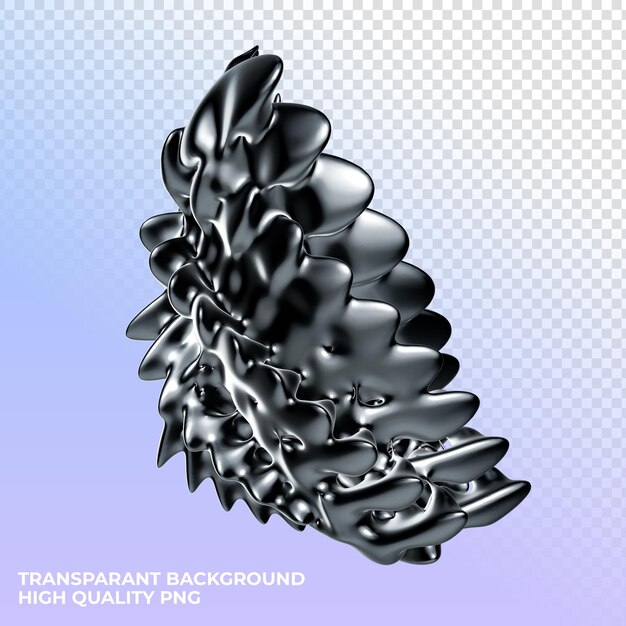 Psd transparant chrome render shape