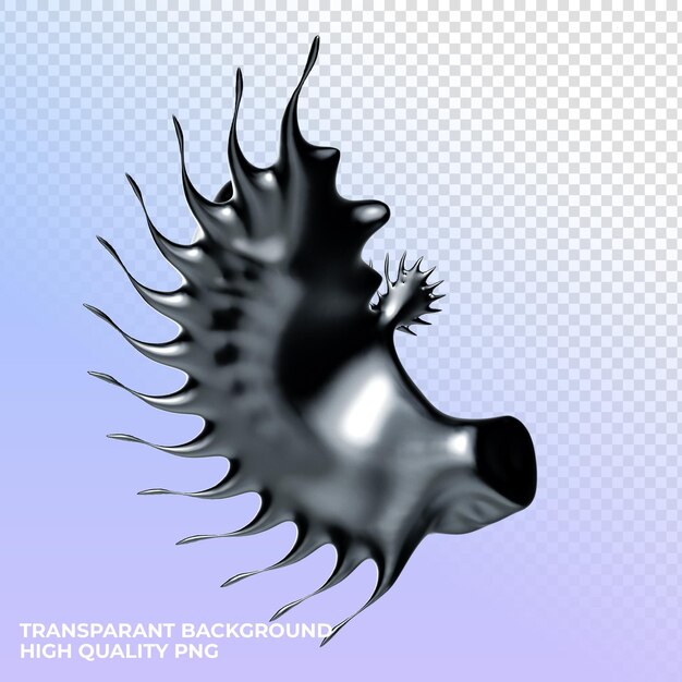 Psd transparant chrome render shape