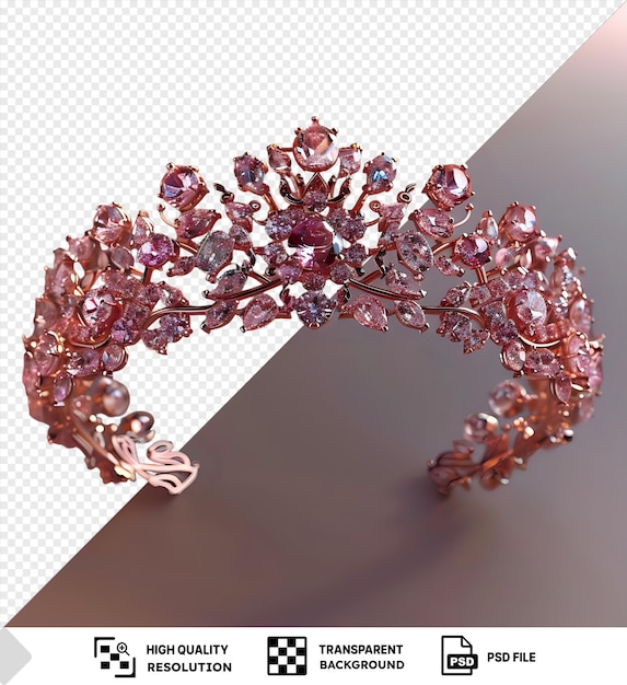 PSD psd transparent background diadem jewellery in a shape of a crown