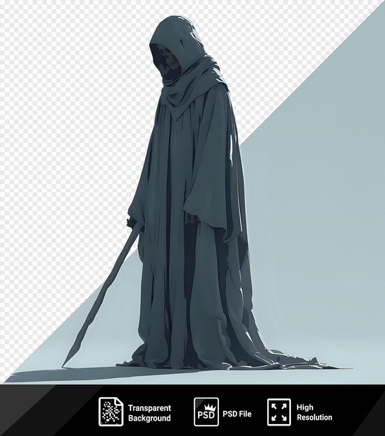 PSD psd transparent background grim reaper cartoon drawing isolated on a isolated background png psd