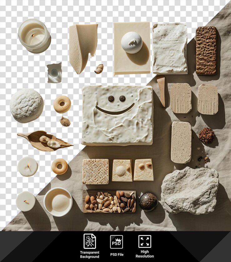 PSD psd transparent background international day of happiness set a collection of different types of cheese