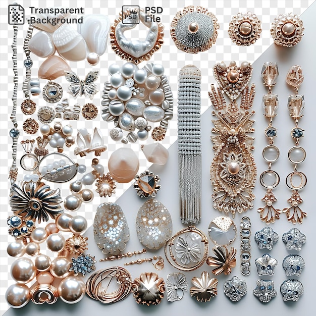 PSD psd transparent background jewelry crafting and beading set