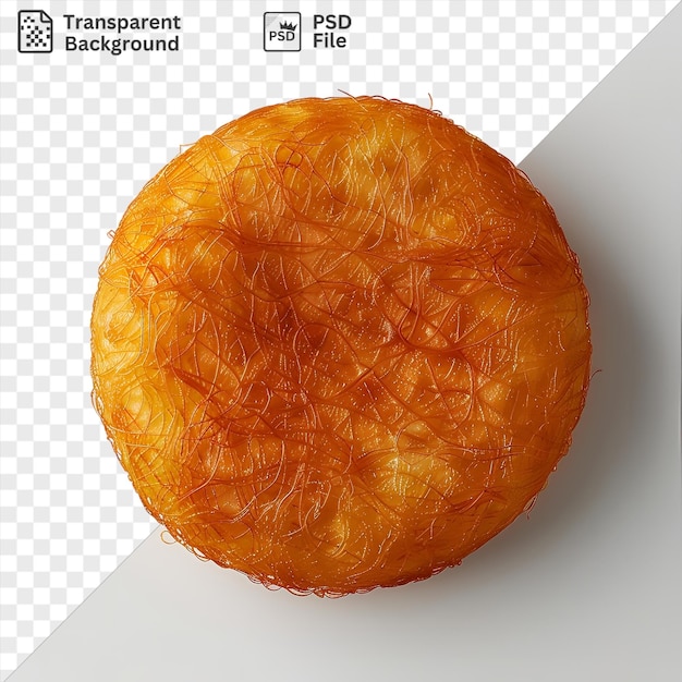 PSD 투명한 배경: 색 표면에 있는 쿠나파 음식