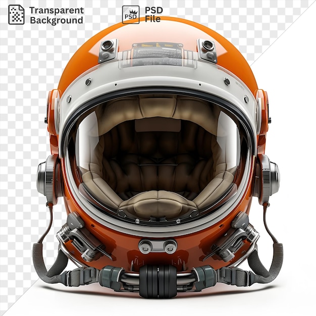 PSD sfondo trasparente psd fotografia realistica casco degli astronauti su uno sfondo isolato