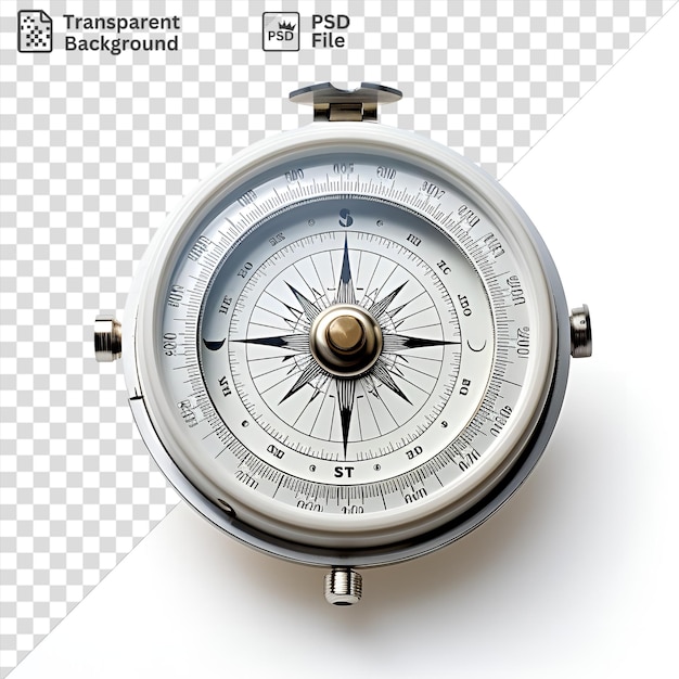 PSD psd прозрачный фон реалистичный фотографический моряки компас на изолированном фоне