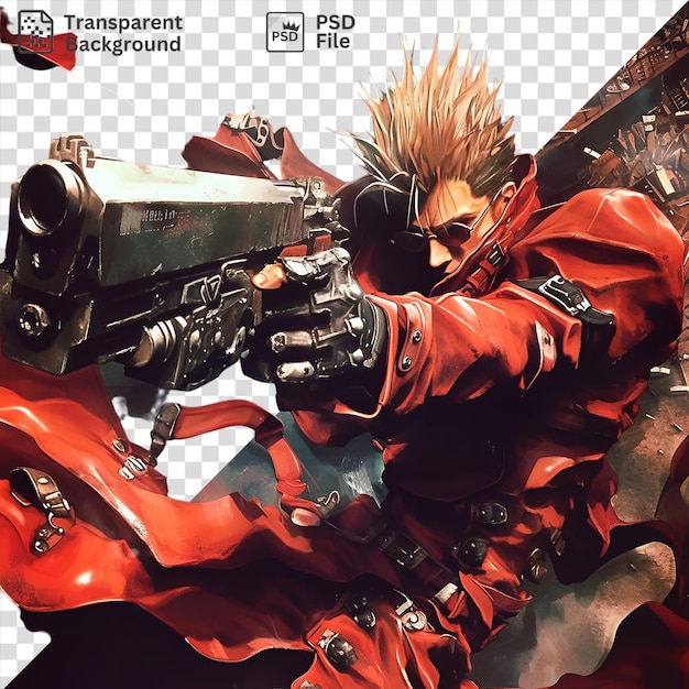 PSD psd transparent background vash the stampede from trigun