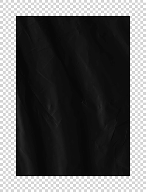 Psd transparent black plastic texture on background