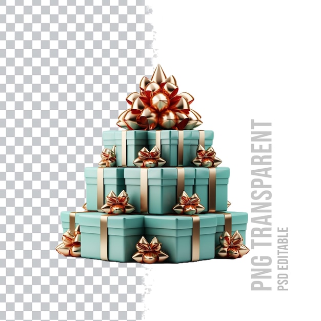 Psd transparent christmas tree