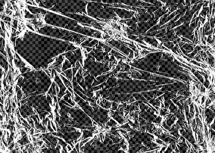 PSD psd transparent plastic texture on background