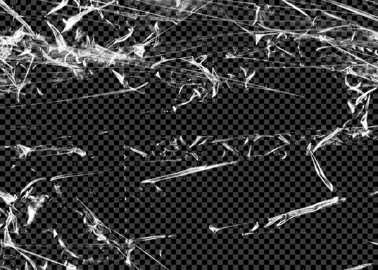 PSD psd transparent plastic texture on background