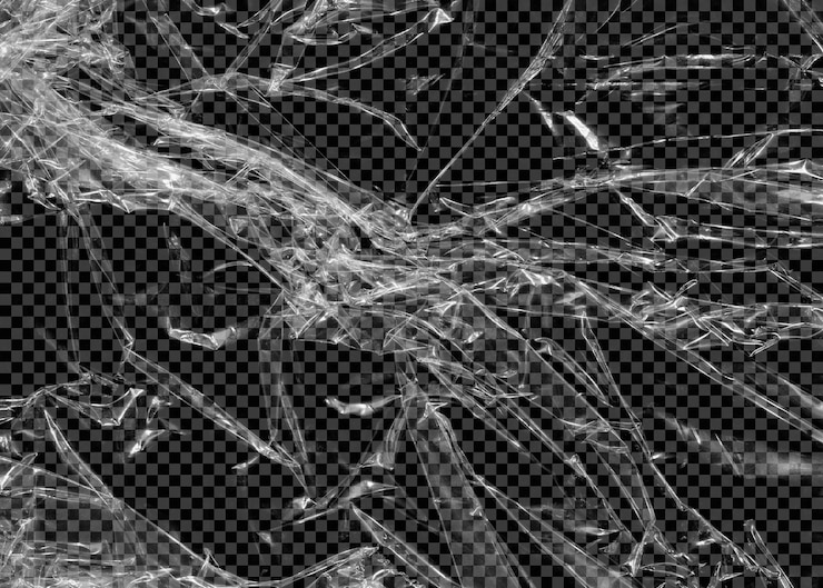PSD psd transparent plastic texture on background