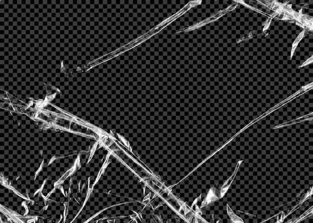 PSD transparent plastic texture on background