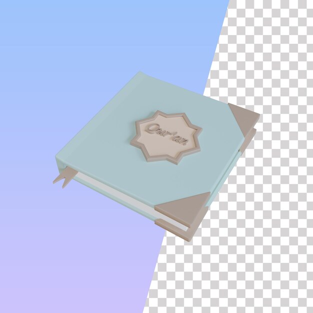 Psd transparent quran 3d icon