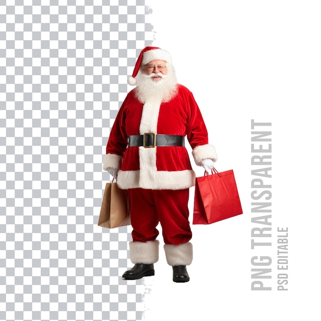 Psd babbo natale trasparente