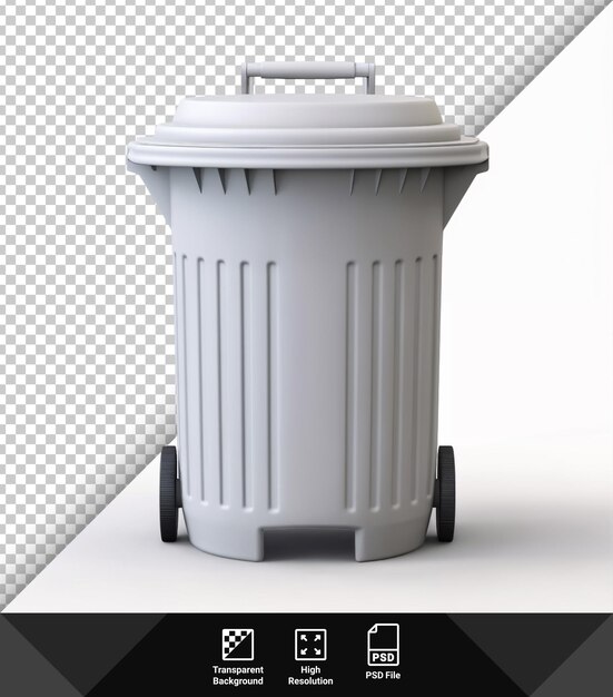 PSD psd trash can on transparent background