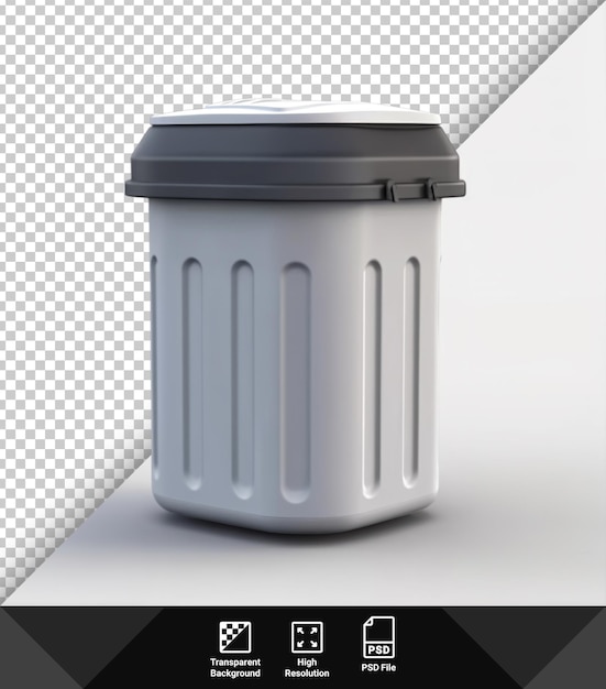 PSD psd trash can on transparent background