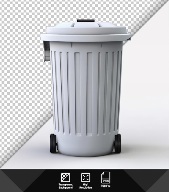 PSD psd trash can on transparent background