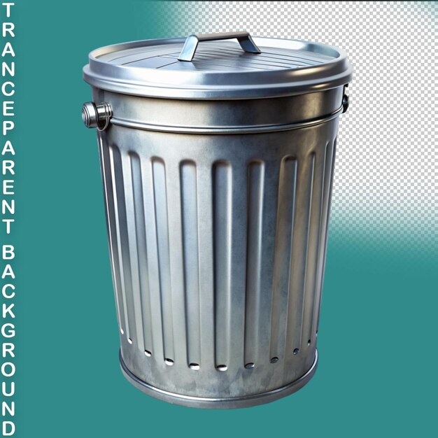 PSD psd trash can on transparent background