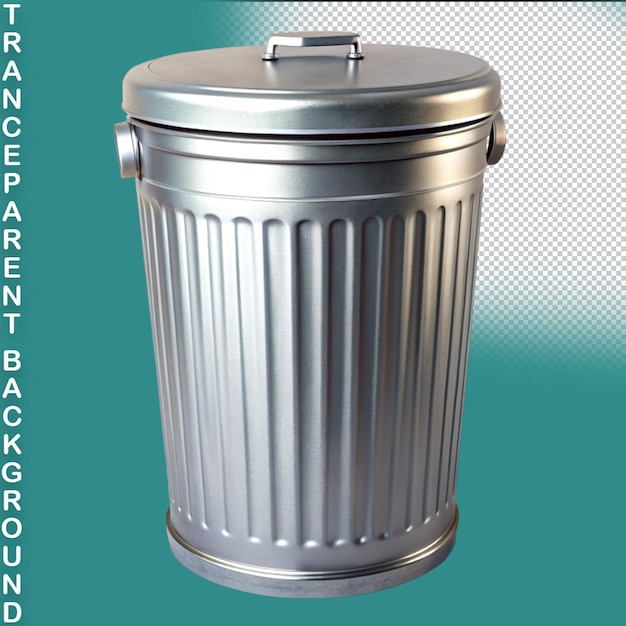 PSD psd trash can on transparent background