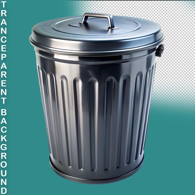 PSD psd trash can on transparent background