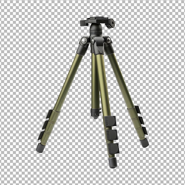 PSD psd travel tripod dla telefonu komórkowego lub kamery izolowany na przezroczystym tle png object.