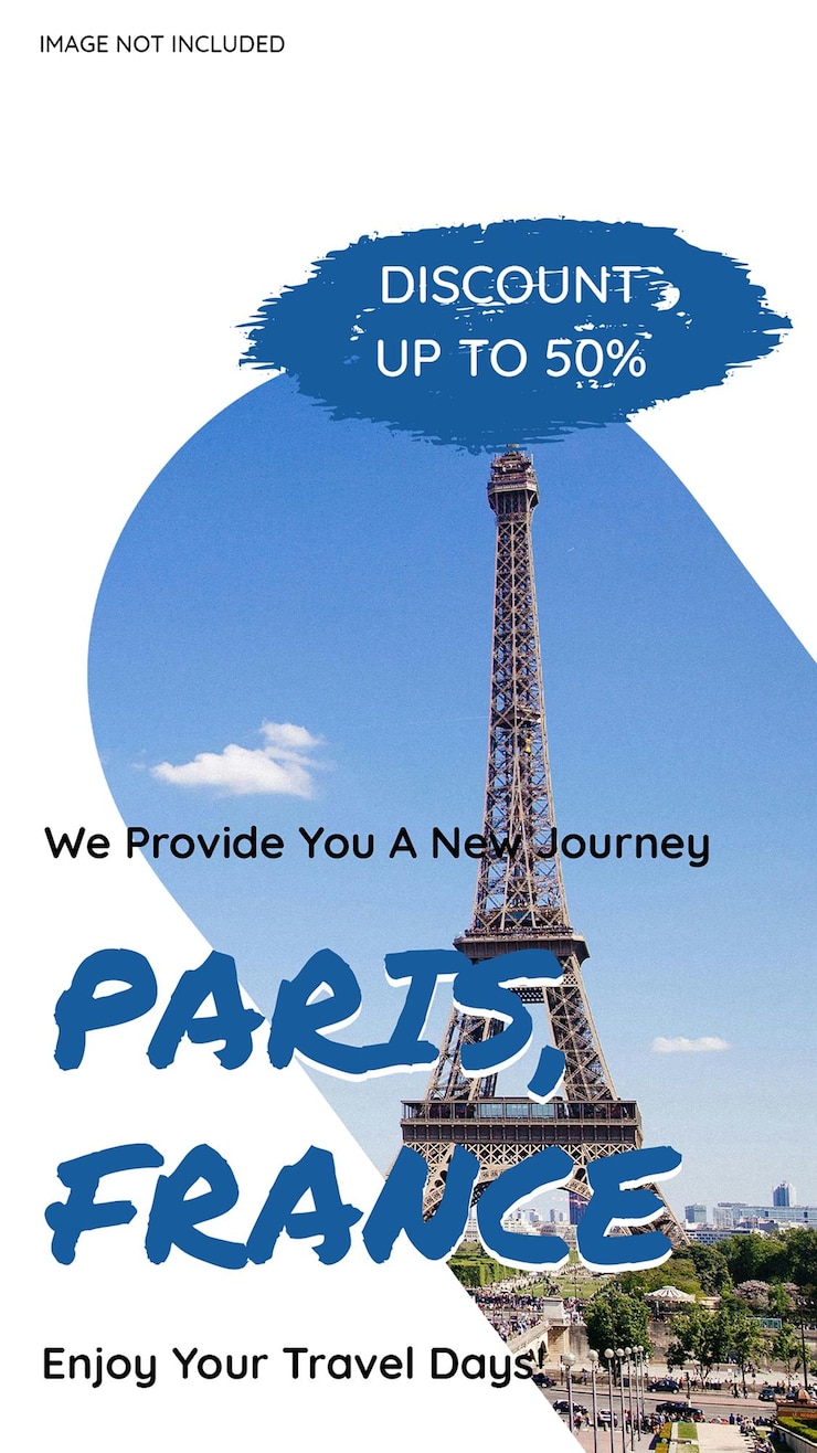 PSD psd travelling banner typography design dla mediów społecznościowych i instagram story template