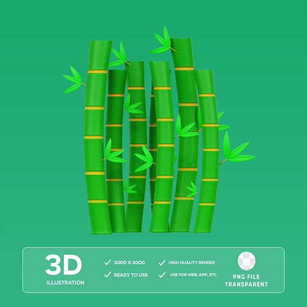 PSD ツリー 3D イラスト