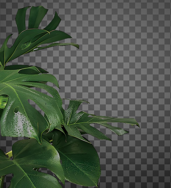 透明な背景に隔離された PSD ツリーハウスプラント
