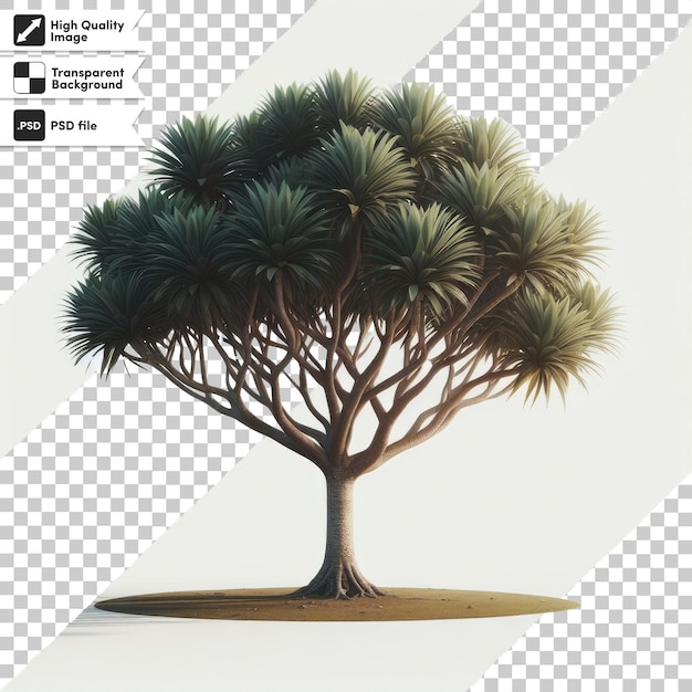 Psd tree isolated on transparent background