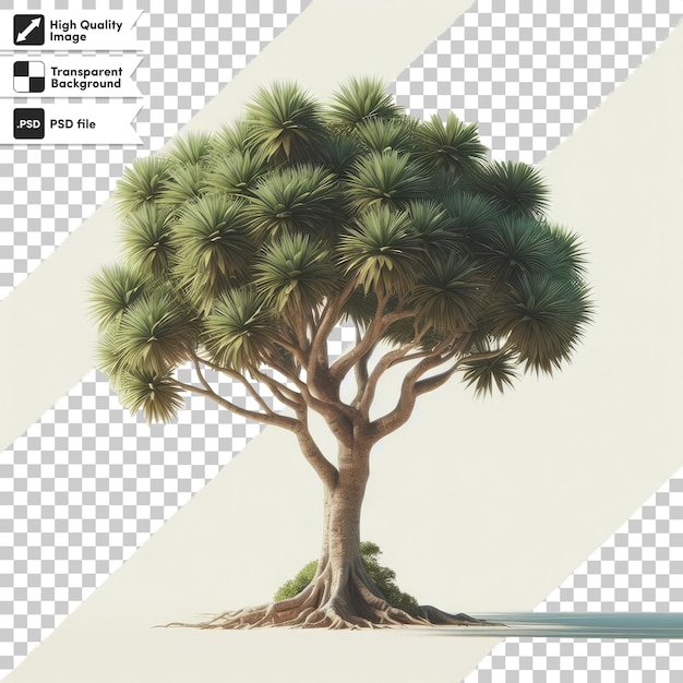 PSD psd tree isolated on transparent background