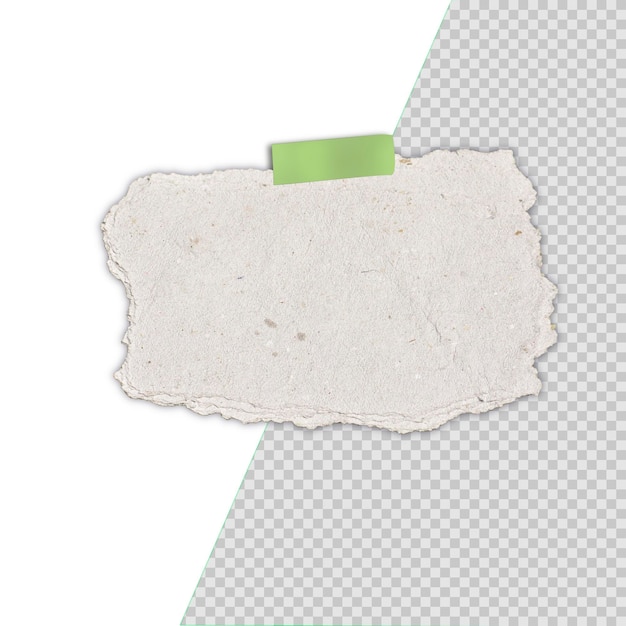 PSD psd tron paper cardboard piece ripped edge isolated