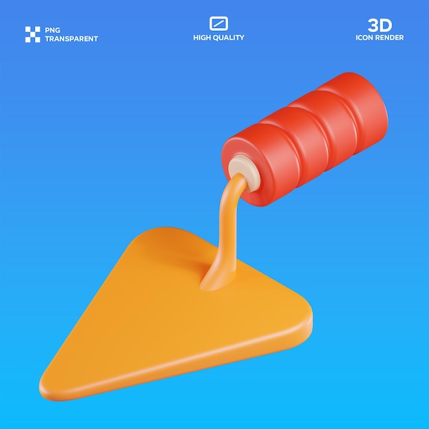 Иллюстрация PSD Trowel 3D
